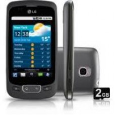 Celular Desbloqueado LG P500 Preto c/ Câmera 3.2MP, Wi-Fi, Android 2.2, 3G, Bluetooth, Rádio FM, MP3, Fone de Ouvido e Cartão 2GB